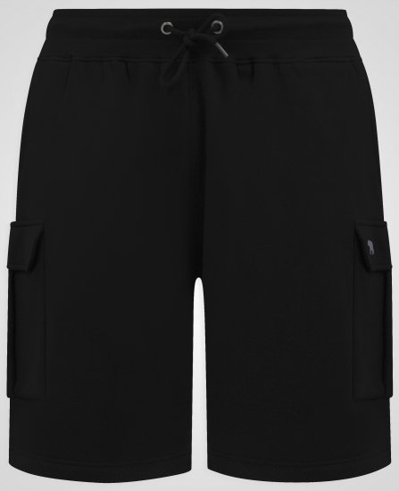 D555 Robinson 1 Pantalones Cortos Cargo de Felpa con Cintura Elástica Negros - Pantalones y cortos de chándal - Pantalones y Pantalones cortos de chándal - 2XL-12XL