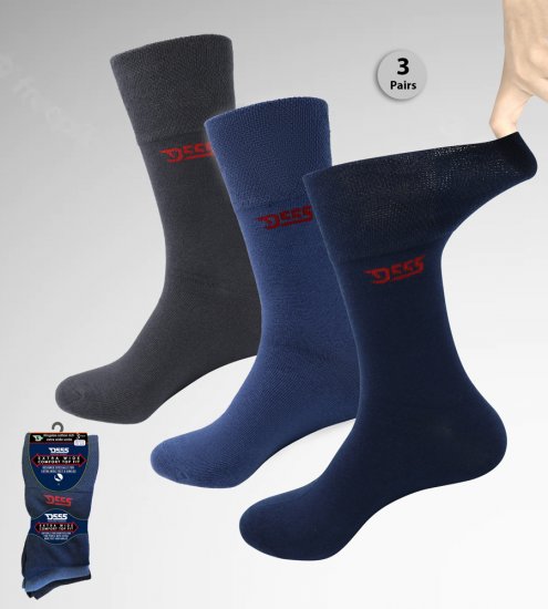 D555 Harold 2 Multi Color Pack of 3 Extra Wide Comfort Fit Socks - Ropa interior - Ropa interior 2XL-8XL