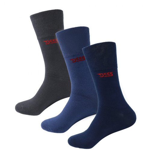 D555 Harold 2 Multi Color Pack of 3 Extra Wide Comfort Fit Socks - Ropa interior - Ropa interior 2XL-8XL