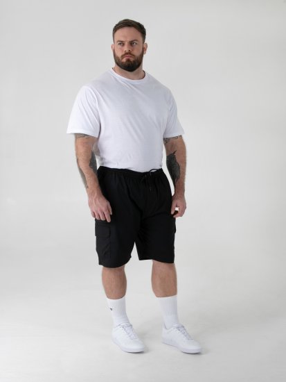 D555 Thomas Pantalones Cortos Stretch con Cintura Elástica Negros - Pantalones cortos - Pantalones cortos W40-W60