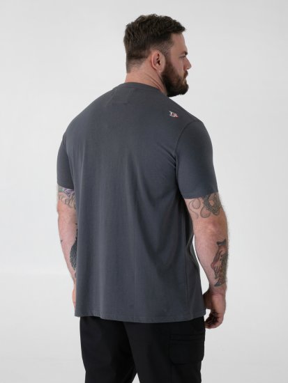 D555 Craig Gorilla Biker Camiseta con Estampado Gris Oscuro - Camisetas - Camisetas - 2XL-14XL