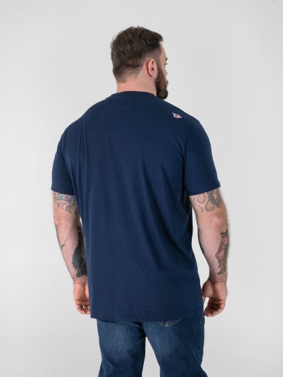 D555 Linton Camiseta con Estampado de Calavera Multicolor Azul Marino - Camisetas - Camisetas - 2XL-14XL