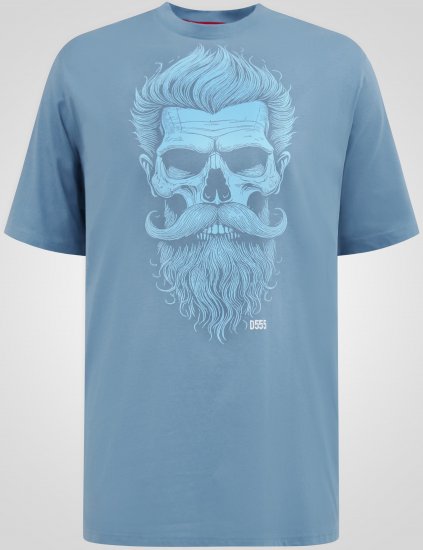D555 Miller Bearded Skull Camiseta con Estampado - Camisetas - Camisetas - 2XL-14XL