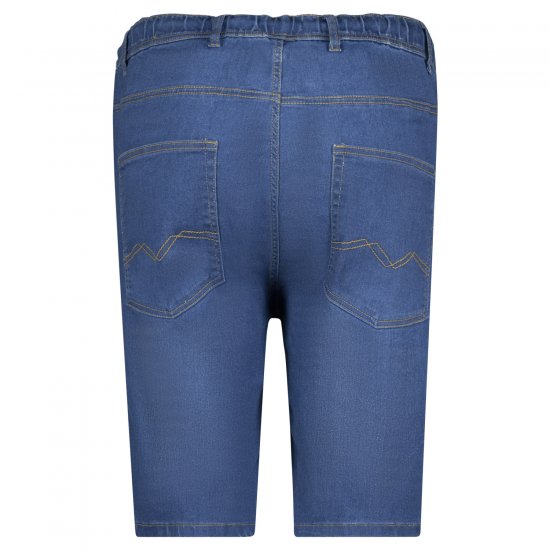 Adamo 199110 Pantalón corto vaquero con cintura elástica Azul medio - Pantalones cortos - Pantalones cortos W40-W60