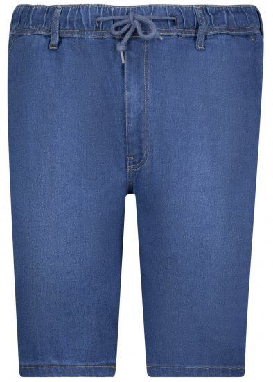 Adamo 199110 Pantalón corto vaquero con cintura elástica Azul medio - Pantalones cortos - Pantalones cortos W40-W60