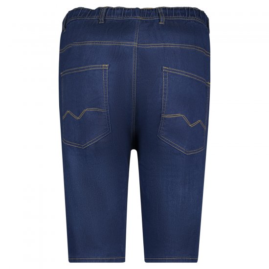 Adamo 199110 Pantalón corto vaquero con cintura elástica Azul marino - Pantalones cortos - Pantalones cortos W40-W60