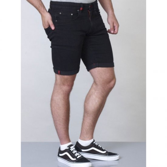 D555 Jude Stretch Denim Shorts Black - Pantalones cortos - Pantalones cortos W40-W60