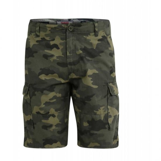D555 Marty Camo Shorts Green - Pantalones cortos - Pantalones cortos W40-W60