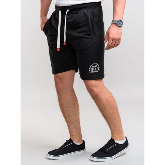 D555 Harvey Fleece Shorts Black - Pantalones y cortos de chándal - Pantalones y Pantalones cortos de chándal - 2XL-12XL