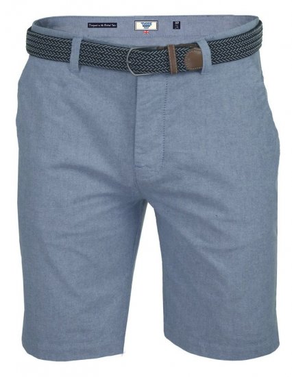 D555 Tiger Stretch Oxford Chino Shorts With Belt - Pantalones cortos - Pantalones cortos W40-W60