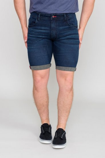 D555 BRENTWOOD Dark Blue Denim Shorts - Pantalones cortos - Pantalones cortos W40-W60