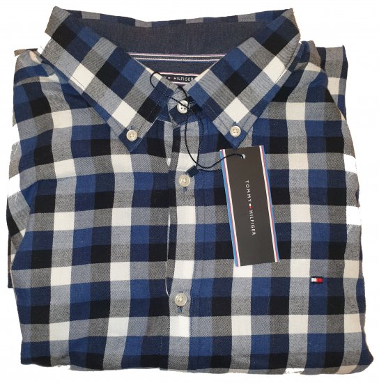 Tommy Hilfiger Gingham Twill Shirt Blue - La loca oferta de abril de Motley - 
