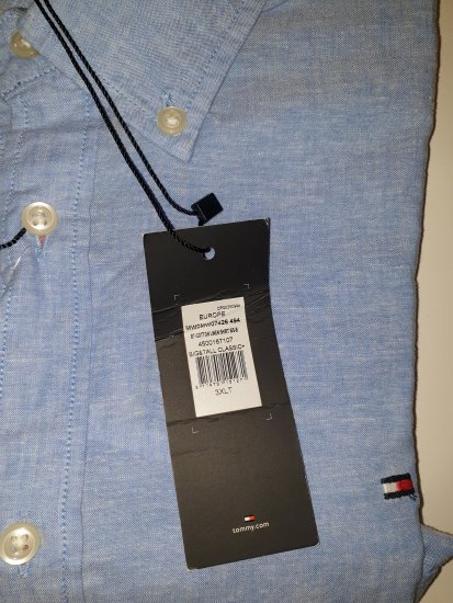 Tommy Hilfiger Cotton/linen Short Sleeve Shirt Blue - La loca oferta de abril de Motley - 