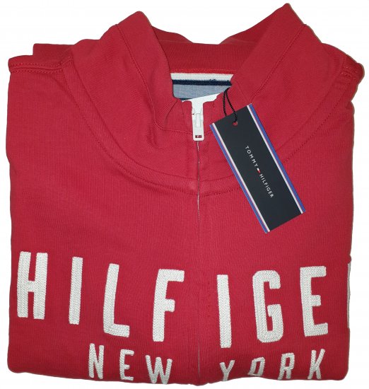 Tommy Hilfiger Kent Zip Thru Sweatshirt Red - La loca oferta de abril de Motley - 