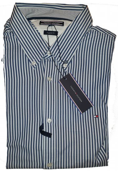 Tommy Hilfiger North Stripe Long Sleeve Shirt Blue/White - La loca oferta de abril de Motley - 