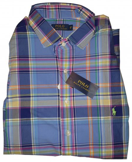 Polo Ralph Lauren Blue Check Shirt - La loca oferta de abril de Motley - 