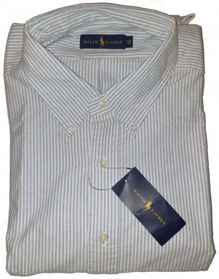 Polo Ralph Lauren TC6U Shirt Blue/White Stripe - La loca oferta de abril de Motley -