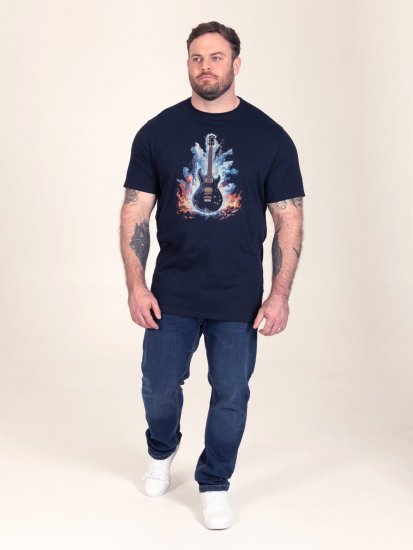 D555 Slater Camiseta estampada Azul marino - Camisetas - Camisetas - 2XL-14XL