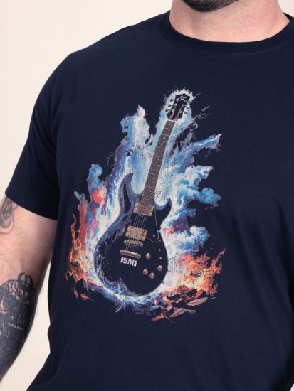 D555 Slater Camiseta estampada Azul marino - Camisetas - Camisetas - 2XL-14XL