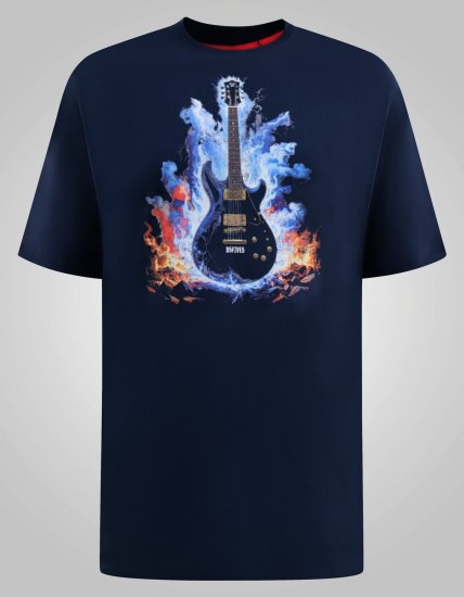 D555 Slater Camiseta estampada Azul marino - Camisetas - Camisetas - 2XL-14XL
