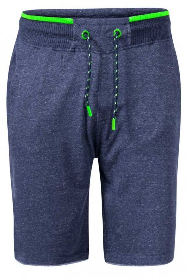 D555 Electra1 Ribbed Waist Fleece Shorts With Pockets Navy Marl - Pantalones y cortos de chándal - Pantalones y Pantalones cortos de chándal - 2XL-12XL