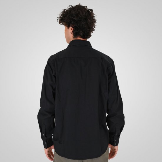 Double Outfitters GS-5126 Camisa con botones de presión Negro - Camisas - Camisas 2XL-10XL