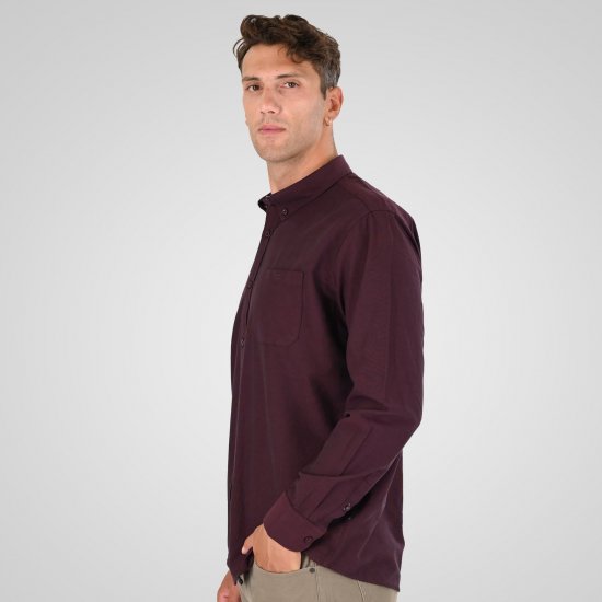 Double Outfitters GS-5225 Camisa Oxford Burdeos - Camisas - Camisas 2XL-10XL