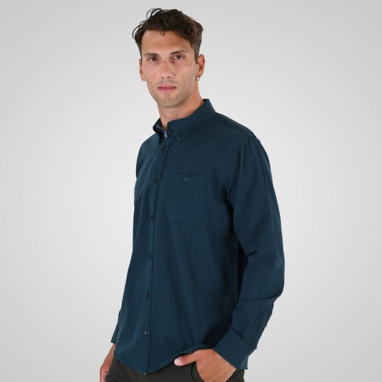 Double Outfitters GS-5225 Camisa Oxford Verde oscuro - Camisas - Camisas 2XL-10XL