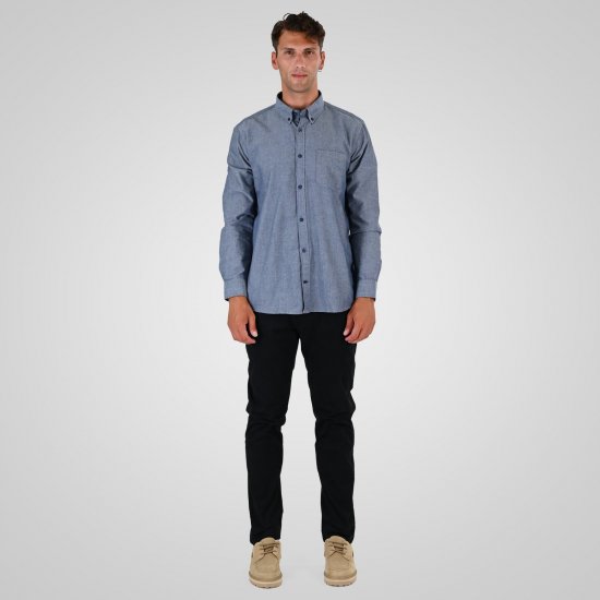 Double Outfitters GS-5225 Camisa Oxford Azul claro - Camisas - Camisas 2XL-10XL