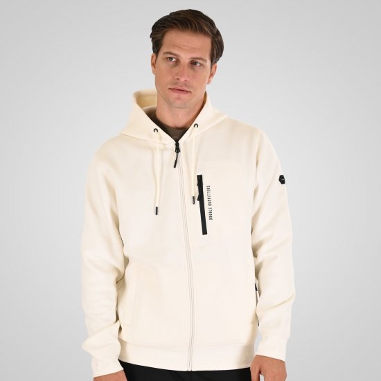 Double Outfitters MTOP-1160 Sudadera con capucha y cremallera Blanco - Sudaderas - Sudaderas 2XL-12XL