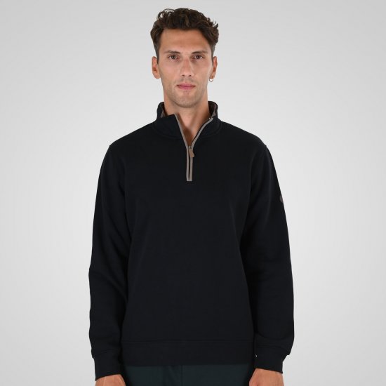 Double Outfitters MTOP-1163 Sudadera con media cremallera Negro - Sudaderas - Sudaderas 2XL-12XL