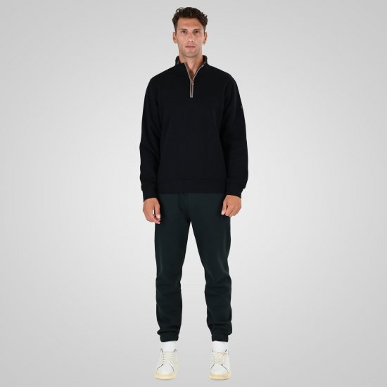 Double Outfitters MTOP-1163 Sudadera con media cremallera Negro - Sudaderas - Sudaderas 2XL-12XL