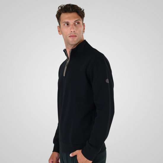 Double Outfitters MTOP-1163 Sudadera con media cremallera Negro - Sudaderas - Sudaderas 2XL-12XL