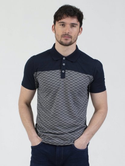 Mish Mash Doha Contrast Polo Navy - Polos - Polos 2XL-8XL