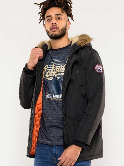 D555 Dundee Parka Jacket With Fur trimming and Teddy Fur Lined hood - Chaquetas - Chaquetas Tallas Grandes 2XL-8XL