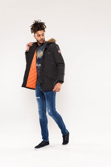 D555 Dundee Parka Jacket With Fur trimming and Teddy Fur Lined hood - Chaquetas - Chaquetas Tallas Grandes 2XL-8XL