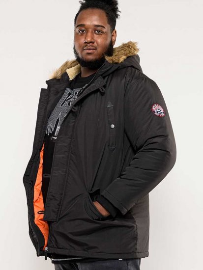 D555 Dundee Parka Jacket With Fur trimming and Teddy Fur Lined hood - Chaquetas - Chaquetas Tallas Grandes 2XL-8XL