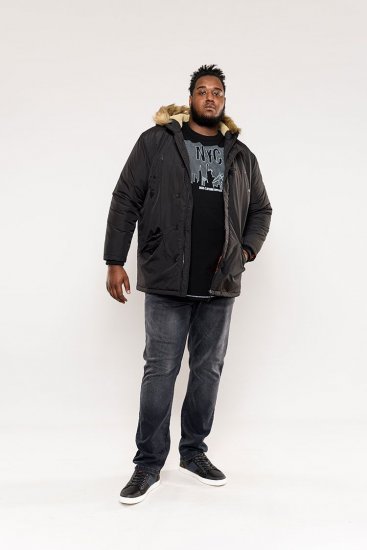 D555 Dundee Parka Jacket With Fur trimming and Teddy Fur Lined hood - Chaquetas - Chaquetas Tallas Grandes 2XL-8XL