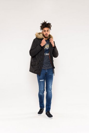D555 Dundee Parka Jacket With Fur trimming and Teddy Fur Lined hood - Chaquetas - Chaquetas Tallas Grandes 2XL-8XL