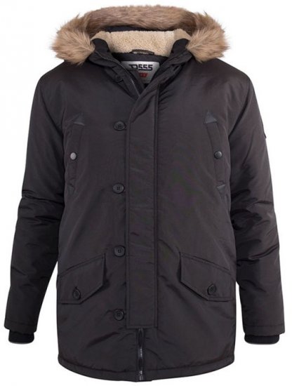D555 Dundee Parka Jacket With Fur trimming and Teddy Fur Lined hood - Chaquetas - Chaquetas Tallas Grandes 2XL-8XL