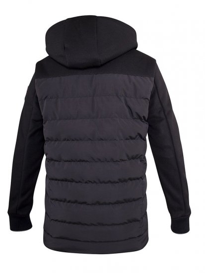 D555 Hampshire Hooded Quilted Jacket Black - Chaquetas - Chaquetas Tallas Grandes 2XL-8XL