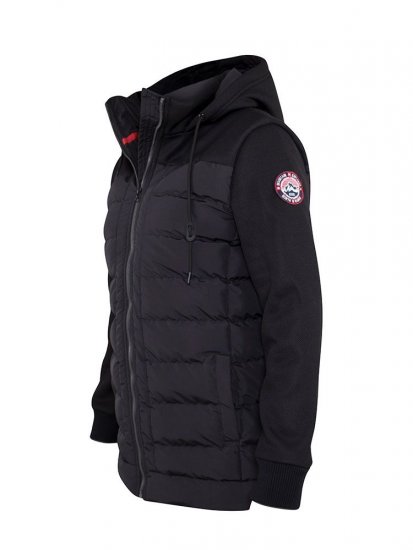 D555 Hampshire Hooded Quilted Jacket Black - Chaquetas - Chaquetas Tallas Grandes 2XL-8XL