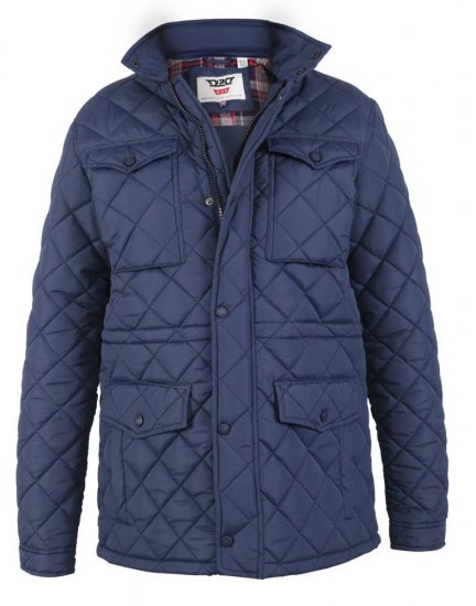 D555 Dalwood Quilted Jacket With Zip Away Hood - Chaquetas - Chaquetas Tallas Grandes 2XL-8XL