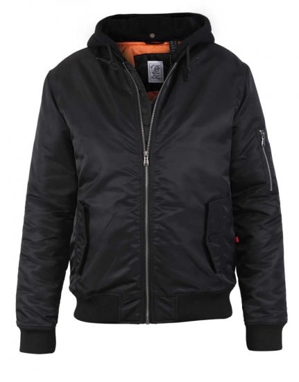 D555 Poppleford Bomber Jacket With Detachable Fleece Hood - Chaquetas - Chaquetas Tallas Grandes 2XL-8XL