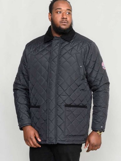 D555 Northcole Quilted Jacket Black - Chaquetas - Chaquetas Tallas Grandes 2XL-8XL