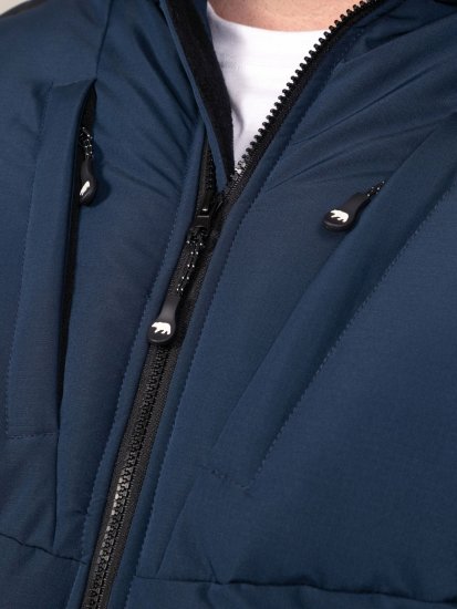 D555 Hank Ripstop Contrast Panelled Padded Hooded Jacket Azul marino - Chaquetas - Chaquetas Tallas Grandes 2XL-8XL