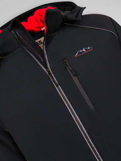 D555 Jamie Soft Shell Detachable Hood Padded Jacket Negro - Chaquetas - Chaquetas Tallas Grandes 2XL-8XL