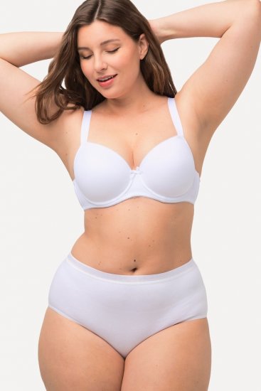 Ulla Popken 309783 Bragas pack de 3 Blanco - Bragas - 