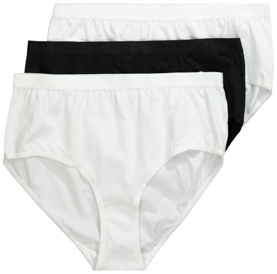 Ulla Popken 309783 Bragas pack de 3 Blanco - Bragas - 