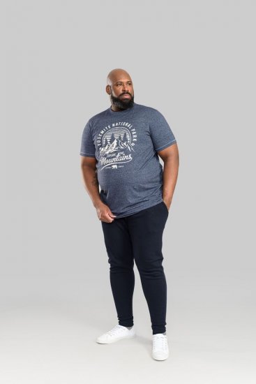 D555 Brandon Sweatpants with Tapered leg Navy - Pantalones y cortos de chándal - Pantalones y Pantalones cortos de chándal - 2XL-12XL